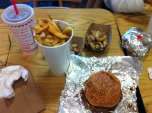My meal at Five Guys