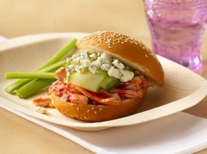 Easy Buffalo Chicken Sandwiches