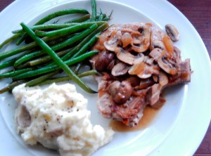 Manly Kitchen Pork Chops with Apple Cider Sauce