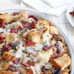 Manly Kitchen Manly Mushroom and Bacon Strata